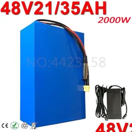 전기 자전거 배터리 고전 1000W 1500W 2000W 48V 20AH 자전거 25AH 30AH 35AH 40AH E-BIKE 48 볼 50A BMS 5A 드롭 DHM48