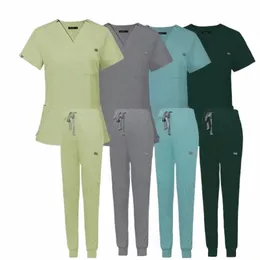 wholesale Sala operatoria Uniforme medica Scrub Ospedale Scrub da lavoro Set Forniture mediche Infermiera Chirurgia dentale Tuta Abbigliamento da lavoro r9zN #