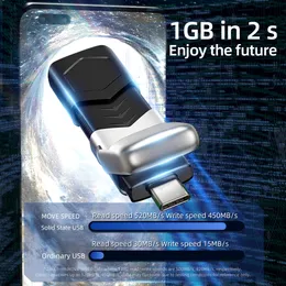 Movespeed 1TB USB 3.2 Gen 2 Type C Pen Drive 2 в 1 550 МБ/с высокий скорость USB -привод USB 512 ГБ 256 ГБ 128 ГБ для телефона ноутбука ПК