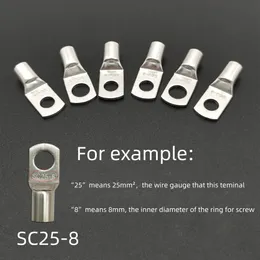 10pcs/lote 16 ~ 35mm2 Terminais Conector de cabo de soldagem de fio Suit SC16-6 SC25-8 SC35-8