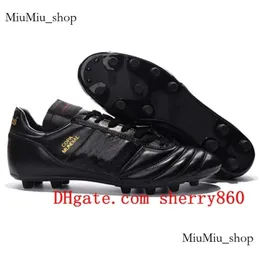 Buty Męskie Męskie Copa Mundial Skórzanie FG Discount Cleats Buty piłkarskie Rozmiar 39-45 Black White Orange Botines Futbol 2023 125