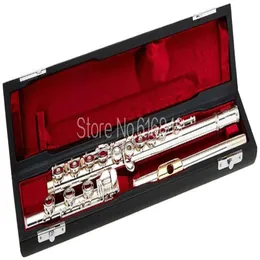 Gemeinhardt 3OB GLP 17 Keys Open Hole Silver Plated Flute C Tune Gold Lip Flute High Quality Musical Instrument With Case4714406