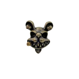 Paracord Brass Knife Beads Cigar Mouse Mouse Skull EDC Design Design Decoration Outdoors Accessories DIY هدية أنيقة للرجال مصنوعة يدويًا