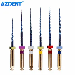 Azdent Dental Engine استخدم ملف NITI Super Rotary Heat Endodontic Canal Root Files 25mm SX-F3 6PCS/Box Dentistry Tools