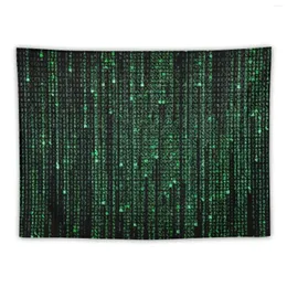 Tapestries HD Matrix Digital Rain Tapestry Room Decorating Aesthetic Cute Decor Decoration For