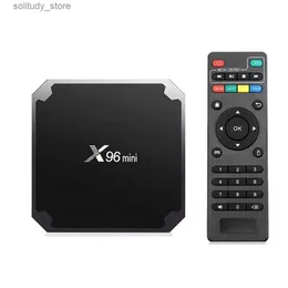 Set Top Box Il nuovo mini box TV intelligente X96 è adatto per Android 7.1 1G 8GB 2G 16GB quad core 2,4GHz lettore multimediale WiFi X96 mini Amlogic S905W IP set-top box Q240330