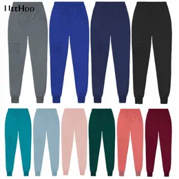 Neue einfarbige, weiche medizinische Jogger-Uniform-Bottoms für Männer und Frauen, medizinische Arbeitskleidung, Hosen, Krankenschwester-Accessoires, Scrub-Bottoms i9nk #