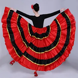 İspanyol Dans Kostümü Klasik Çingene Dans Kostümü Kadınlar İçin Flamenko Salıncak Etekleri Boğa Savaşı Göbek Performansı 360/540/720