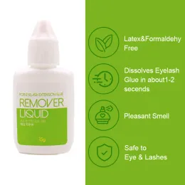Original Korea Liquid Remover för ögonfransförlängningar Limma False Lash Removal Liquid Beauty Health Makeup Tools Wholesale 15g