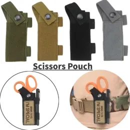 Tactical Medical EMT Scissor Shears Sheath Outdoor EDC Tools MOLLE Pouch Flashlight Knife Holster Military Airsoft Hunting Bag