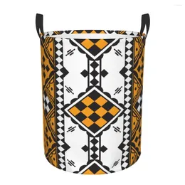 ランドリーバッグ幾何学スタイルKabyle Pottery Basket折りたたみ可能なAmazigh Berber Ornament Baby Hamper for Nursery Toys Storage Bins