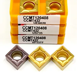 CCMT060204 CCMT09T304 CCMT09T308 VP15TF UE6020 US735 CNC Strumento di svolta interna CCMT 060204 INSERT CARBURO CUTTER