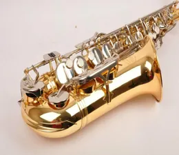 JÚPITER JAS669667 Saxofone alto Eb Tune Latão Ouro Laca Corpo Banhado a Prata Chave Instrumentos Musicais de Alta Qualidade com Estojo Mo7416926