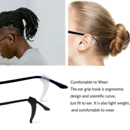 40pcs Silicone Anti-slip Giaccio per ganci per gamba Gamba a orecchio Flacket occhiali Accessori Accessori Porta di occhiali antideoli