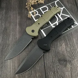 BM 9070/9070SBK Claymore AUTO Faca dobrável 3,6 '' CPM-D2 Cobalto Preto Lâmina Plana Ranger Verde Grivory Alças Multiferramentas Caça Sobrevivência Facas de acampamento 15535 3300