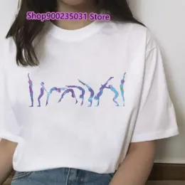 体操選手の女性Tシャツ夏のTシャツ芸術体操撮影半袖フェムカジュアルTシャツ女性トップシップ