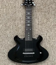 Custom Shop Wash Scott Ian Assinatura SI 75 Ocasião Preto SG Guitarra Elétrica Dupla Cutaway 1 Ponte Captador Pentastar Inlay Gro9022702