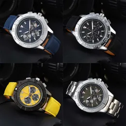 Designer watch mens chronograph avenger luxury watch wide stainless steel strap quartz movement montre homme aaa quality vintage watch classic sb081