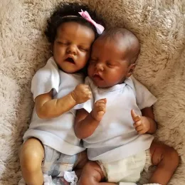 Born Again Doll: 43CM African American Newborn Doll Realistic