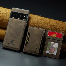 2 в 1 съемный карманный карман магнитный кошелек для Google Pixel 8 7a 7 6 Pro 6a 5g Триколд Кожаный кошелек обложка телефонного пакета
