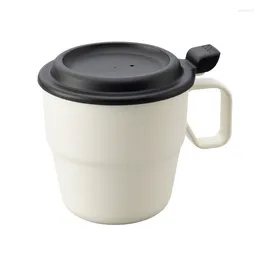 Tassen 360 ml abgedeckt Tasse Outdoor Picknick Suppe Schüssel Geschirr Mikrowelle Heizung Kaffee Milch