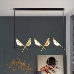 Magpie Bird Kronleuchter tierhänge Lampe Kinderzimmer Droplight Modren -Anhänger Licht für Wohnkulturgeräte 2023