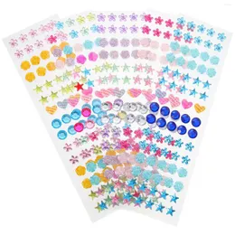 Storage Bottles 5 Sheets Nail Stickers Rhinestone For Crafts Crystal Drop Jewel Gems Child