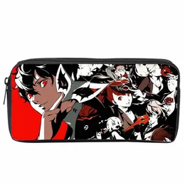 Anime Game Persa 5 Student Pencil Case Kids Carto Pencil Bag Adolescente Zipper Handbag Women Girls Makeup Bag f9zh #