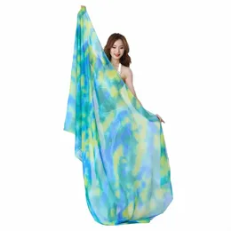 12 Colors Women New 100% Real Silk Veils Light Silk Belly Dance Stage Performance Dancewear Hand Thrown Scarf Shawl z7K4#