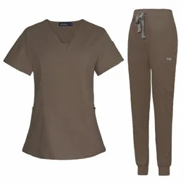 wholesale Operationssaal Medizinische Uniform Scrubs Krankenhaus Arbeits Scrubs Set Medizinische Versorgung Krankenschwester Dental Chirurgie Anzug Arbeitskleidung J6N6 #