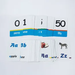 Montessori A-Z Alphabet 0-100 Numeri Math Book Flash Card English For Kids Learning Educational Toys Learning for Kids per bambini