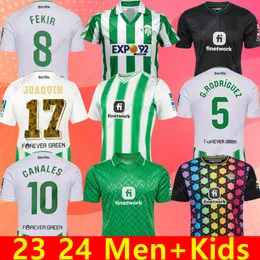 2023/2024 Real Betis Isco Soccer Jerseys 23 24 Joaquin Fekir B.IGlesias Canales Willian J Shirt William Camarasa Juanmi Victor Ruiz Fotboll Uniform Special Kids