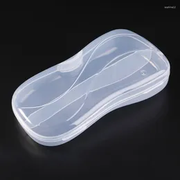 Bottiglie di stoccaggio Stoviglie portatili in plastica trasparente per custodia Cucchiaio Forchetta Scatola Posate O Drop