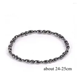 Anklets 50PCS/Bag High Quality Magnetic Black Natural Stone Health Lose Weight Fashion Girl Women Men Charm Jewelry Wholesale