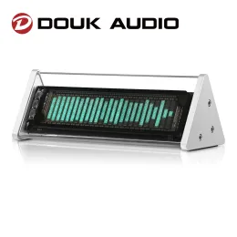 Douk Audio VFD Audio Spectrum Analyzer Bluetooth 5.0レシーバー3.5mm Auxセレクターホームデスククロックw/リモートコントロール