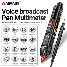 Aneng A3009 A3005 Mini Digital Multiemeter Pen Smart Voice Broadcast Tester Meter MultiMetro DC Professional Test Tool