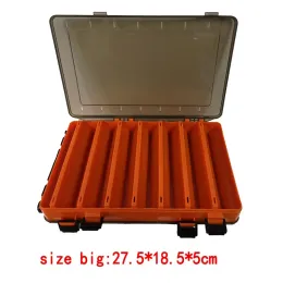 Terminal Tackle Boxes Largecapacity Fishing Box Doubledecker Subbait Portable Bait Gear Storage Drop Delivery Sports Outdoors Dhec3