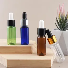 Depolama Şişeleri 100pcs 20ml Boş Amber Damlalı Mini Plastik Şişe Esansiyel Yağ Ekran Flakarı Küçük Serum Parfüm Net Örnek Konteyner