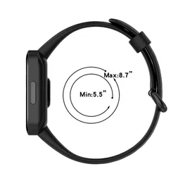 Silikonowy pasek do Redmi Watch 2 Lite Pasp Smart Watch Bransoletowa opaska na nadgarstek dla Xiaomi Mi Watch Lite Global Version