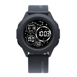 Orologi da polso Orologi sportivi digitali classici Display grandangolare luminoso con data rotonda per l'organizzazione dell'ora e del programma