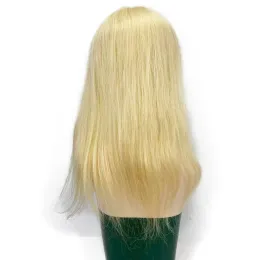 6 "x6" Blonde10a Европейский remy hery Human Hair Topper для женщин кожи головы кожи на коже.