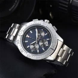 Montre Homme Quartz Movement Watcher Men Chronograp Avenger Orologio. 단색 유행 패션 시계 블랙 버드 옐로우 블랙 스테인레스 스틸 밴드 SB081