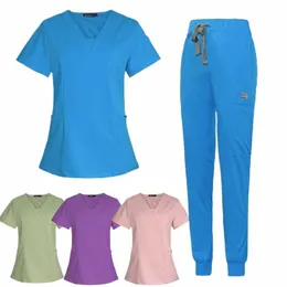 wholesale Operationssaal Medizinische Uniform Scrubs Krankenhaus Arbeits Scrubs Set Medizinische Versorgung Krankenschwester Zahnchirurgie Anzug Arbeitskleidung N6g1 #