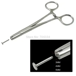 Equipments acechannel 3 Sizes stainless steel ball holding pliers tools for body piercing jewelry 3mm 4mm 5mm
