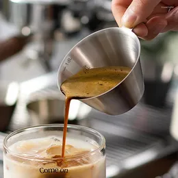 Kubki 100 ml espresso kubek ze stali nierdzewnej kubek kawy mini miotacz dzban mleka Portable przenośne podróże ze skalą