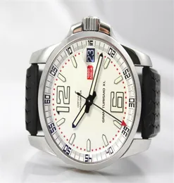 Zupełnie nowa sprzedaż Miglia XL White Dial Men Automatyczne maszyny zegarek ze stali nierdzewnej Męskie sportowe zegarki gumowe 354M9513719