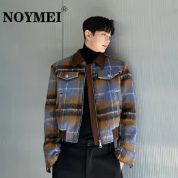 Hein EVER jacket M EVER pants L 上下セット DHgate.com:Mens Plaid Lapel Zipper Wool Blend Jacket with