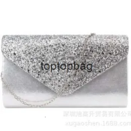 Designer di lusso moda pochette con diamanti borsa per banchetti in PU alla moda borsa da regalo da sera in materiale flash borsa da donna borsa a catena portatile