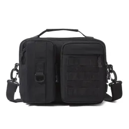 Väskor Portable Tactical Messenger Bag Big Capacity Outdoor Travel Bags Shoulder Bag Crossbody Camping vandring Handväska