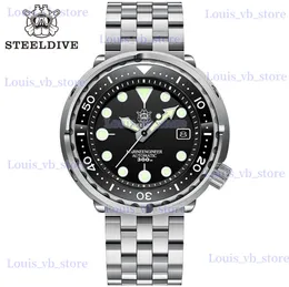 Inne zegarki Steeldive SD1975 Candy Color Dial Ceramic Bezel 30Atm 300m Wodoodporna stal nierdzewna NH35 Męskie nurkowanie Automatyczne T240329